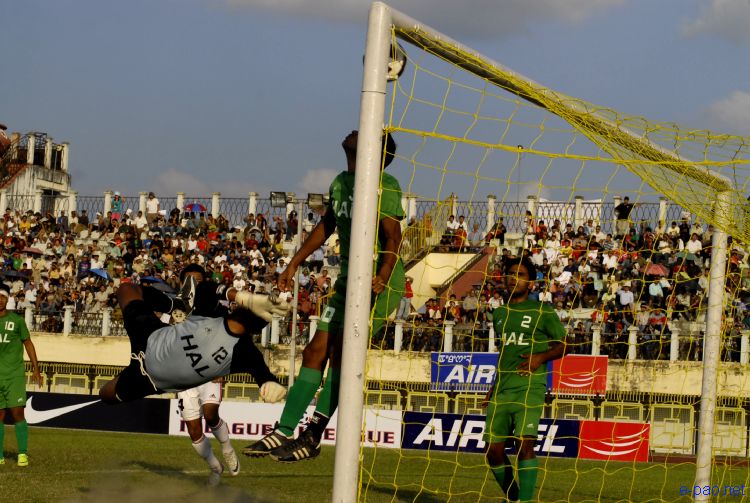 I League Football Tournament at Imphal : FC Lajong Vs HAL on Oct 28 2011