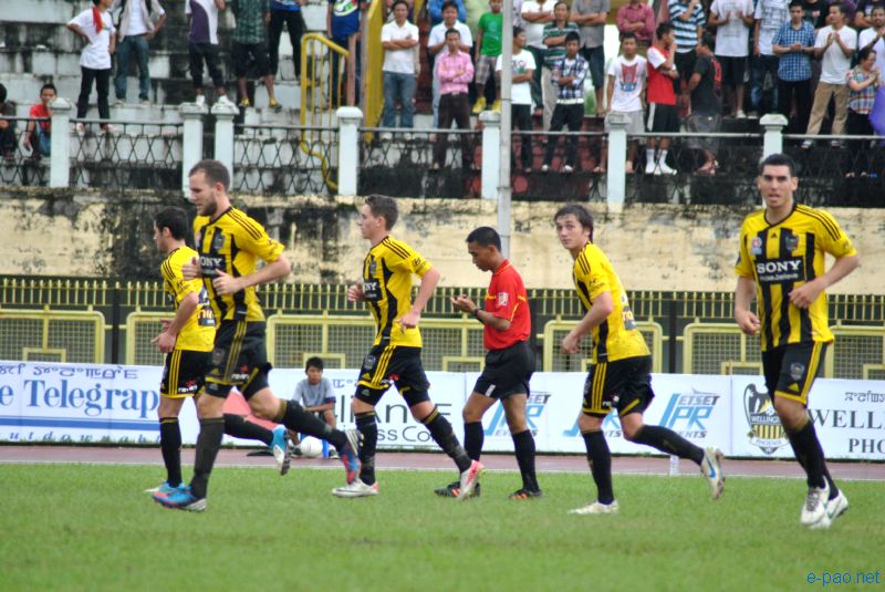 New Zealand football team Wellington Phoenix tour at North East Super Series football at Khuman Lampak, Imphal :: August 24 2012