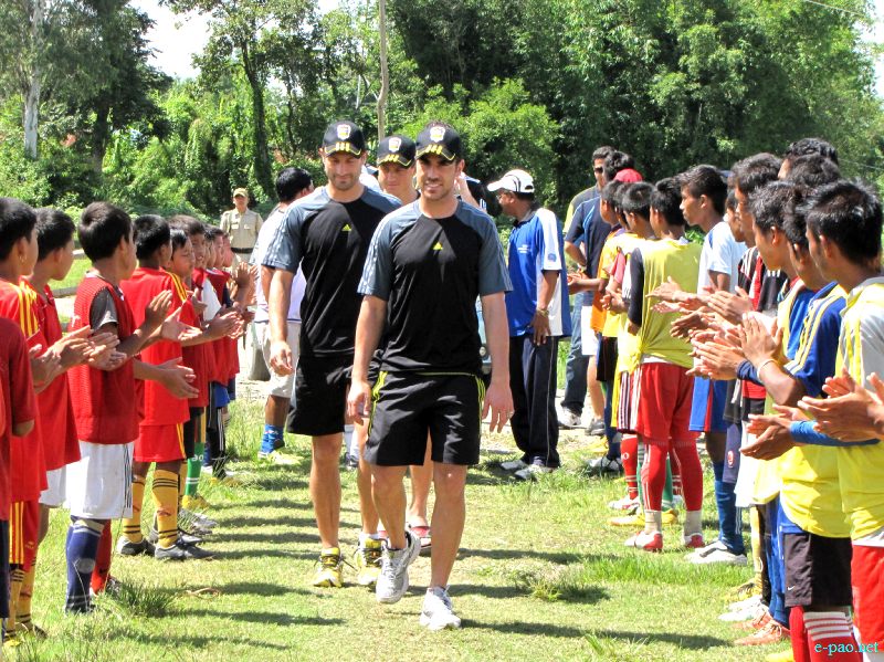 Interaction programme with Wellington Phoenix, New Zealand and player of  TBSFA, Tabungkhok, Manipur :: August 26 2012