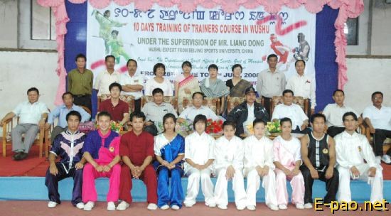 Wushu expert Liang Dong in Imphal :: July 2008