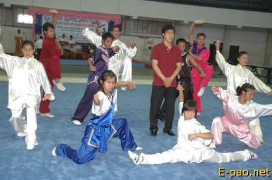 Wushu expert Liang Dong in Imphal :: July 2008