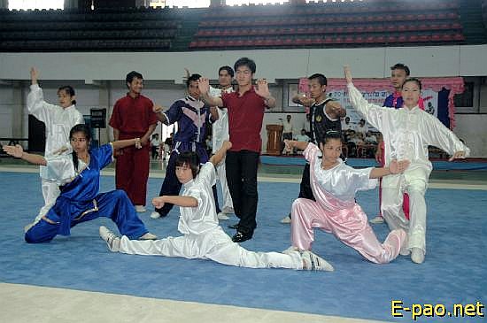 Wushu expert Liang Dong in Imphal :: July 2008