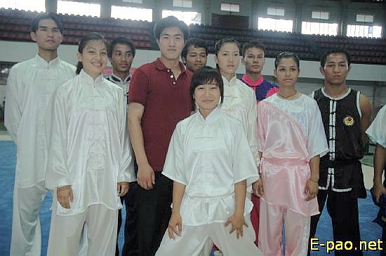Wushu expert Liang Dong in Imphal :: July 2008