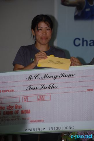 Mary Kom : Hero's welcome accorded :: 25 September 2010