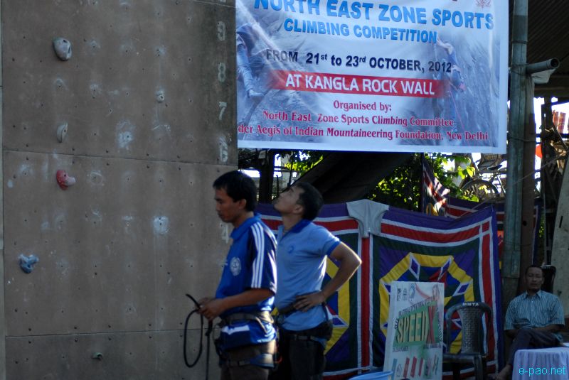 14th North East Zone Sports Climbing Competition 2012  at Kangla Rock Wall Minuthong :: 21 - 23 Oct 2012