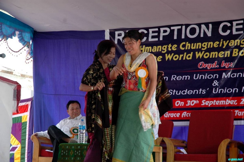 Reception for MC Mary Kom by Kom Rem Union Manipur at Imphal :: 30 September 2010