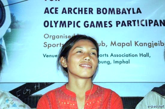 Send-off for Laishram Bombayla - Archery at Beijing Olympics 2008 :: Nov 02, 2007