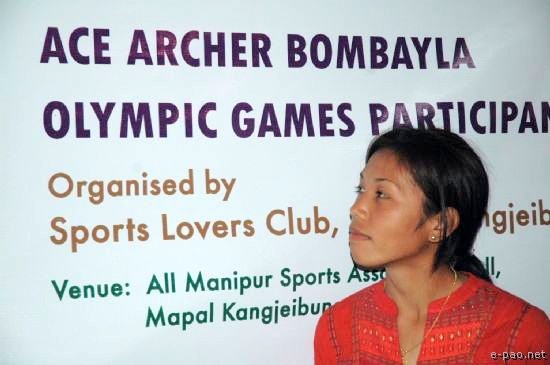 Send-off for Laishram Bombayla - Archery at Beijing Olympics 2008 :: Nov 02, 2007