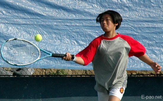Promising state Tennis player :: Puja Heikrujam
