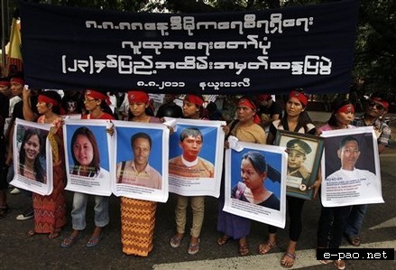 Burmese activists staged a protest rally on August 08 2011