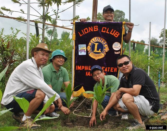 300 Trees Planted At 109 Bn CRPF Complex by Lions Club of Imphal Greater