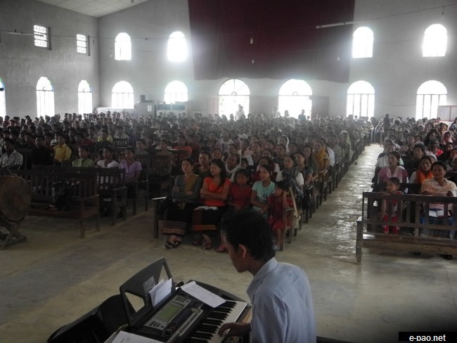 The big gathering at MMC-NEI, Molnoi, Manipur