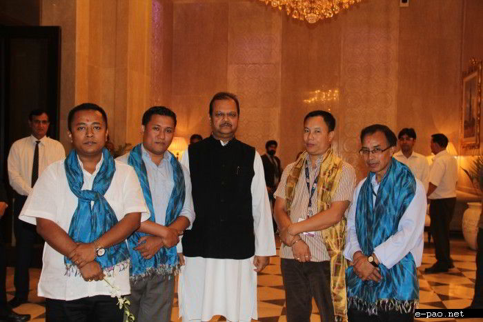 Team Manipur with Shri Subodh Kant Sahai, hon'ble union minister of Tourism, Govt. of India taken at Hotel Ashok, New Delhi