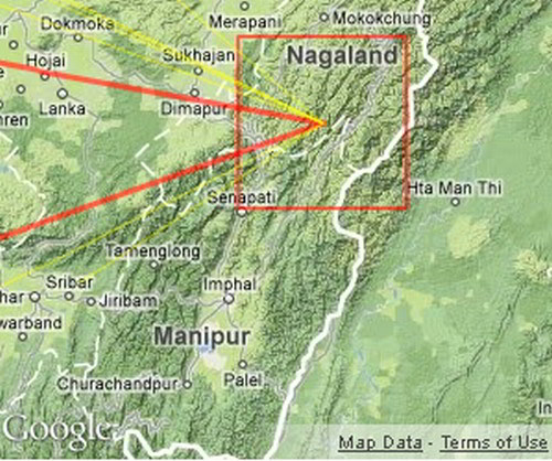 Epicentre in Nagaland and Lava in Manipur