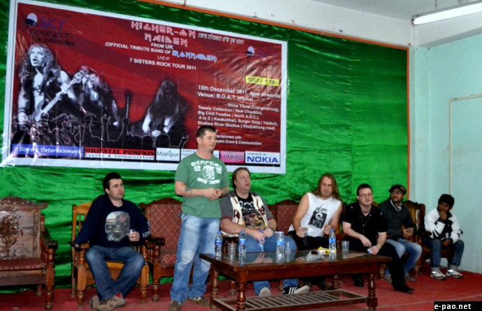 Official Iron Maiden tribute band at the Manipur Press Club , IMphal