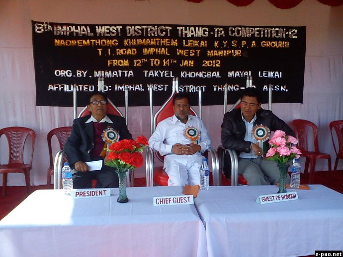 8th Imphal West District Thang-Ta Competition 2012