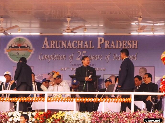 Dr. Kangabam Romeo Meetei conferred Excellence Award, the Highest State Award from Arunachal Pradesh