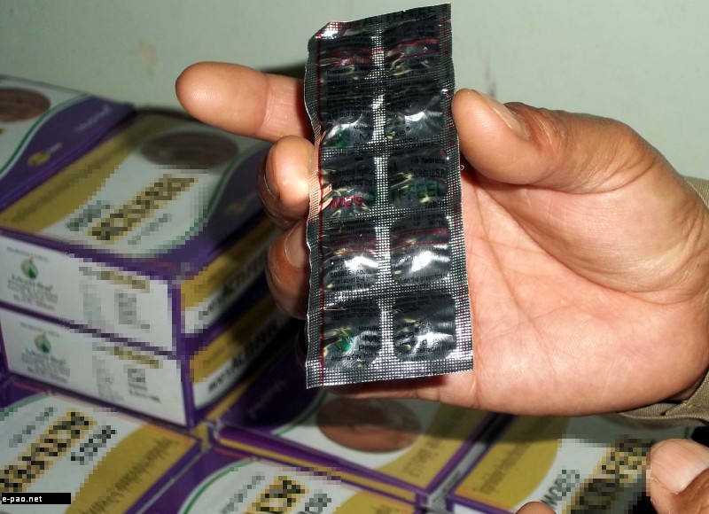 Banned drug recovered and seized from Imphal Airport area on 8th May 2012  