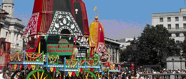 ISKCON Ratha Yatra Festival Held On June 17, 2012 In London UK