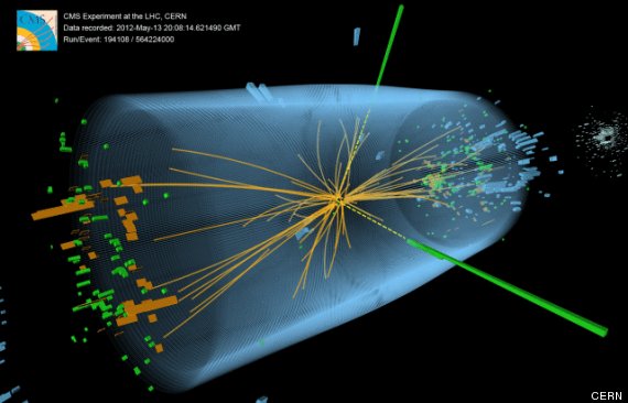The decay of the Higgs boson to a pair of photons - dashed yellow lines and green towers