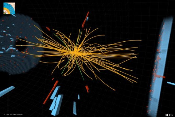 Higgs evidence: This shows a collision with characteristics consistent with the existence of the God particle