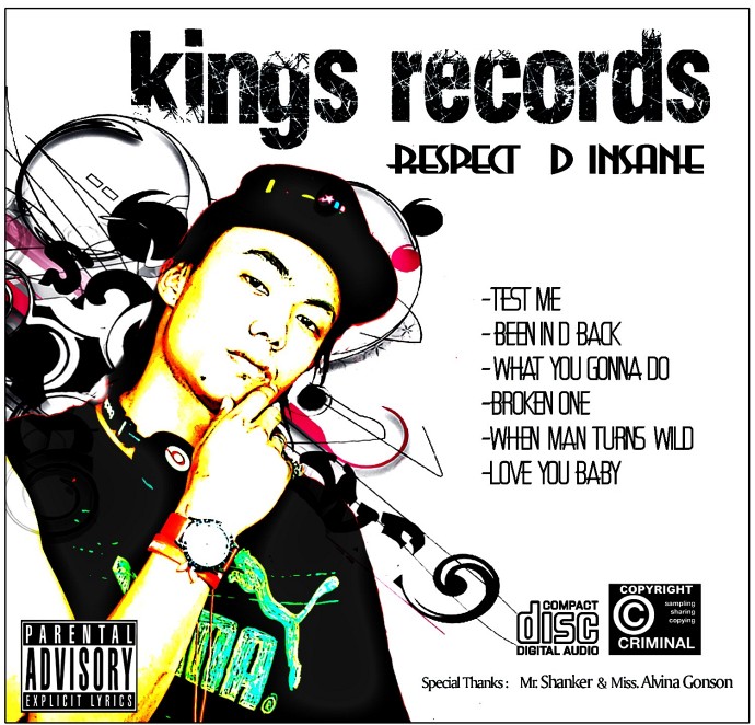 Kings Records - Respect D Insane : Hip Hop CD release