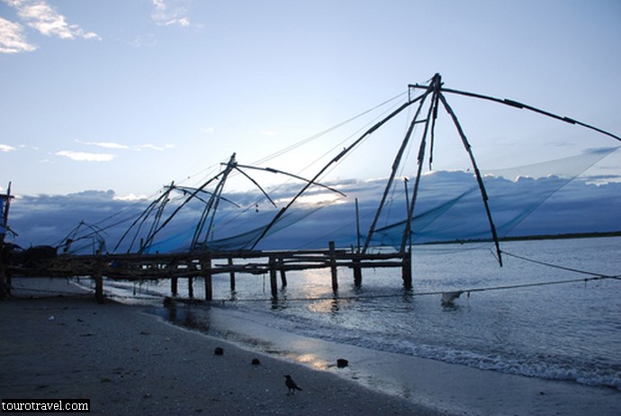 Chinese fishing nets at Fort Cochin, Kerala