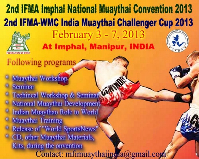 2nd IFMA Imphal National Muaythai Convention 2013 at Imphal 