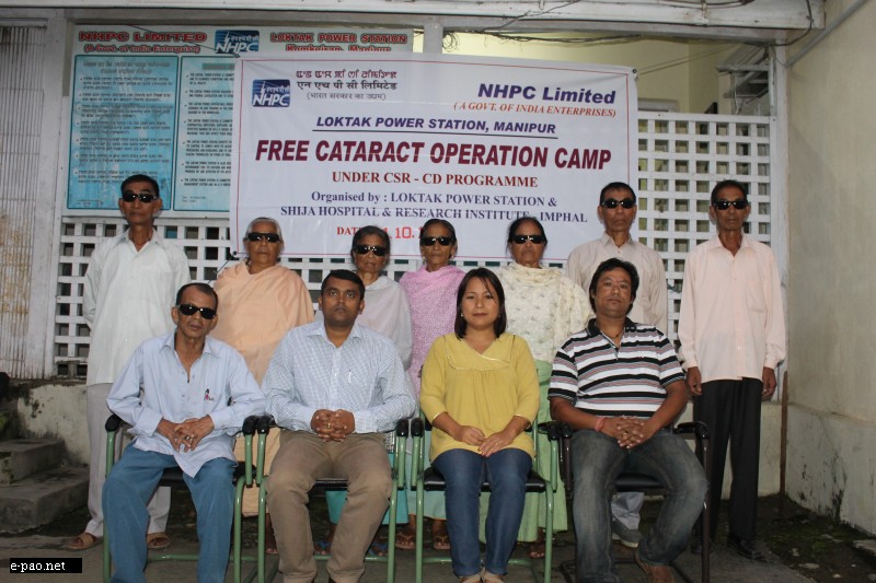 9th Free Cataract Operation Camp organised by Loktak Power Station, NHPC at SHRI