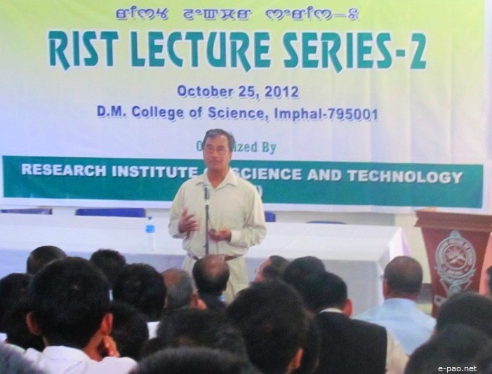 Prof. A. Surjalal Sharma of the University of Maryland, College Park, USA and Director of RIST speaking at the seminar