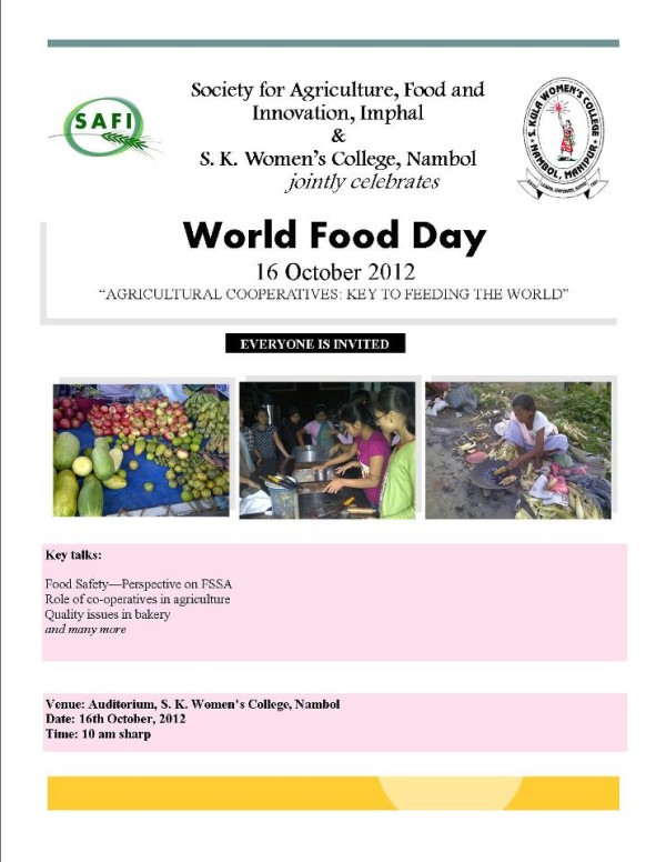 World Food Day 2012 at Nambol Poster