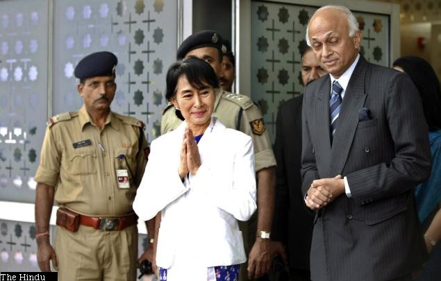 Aung San Suu Kyi visiting India November 2012 