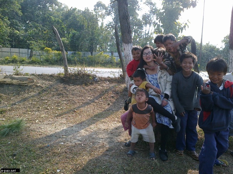 An advent Christmas with them at Kanglatongbi Orphange Home on 9th December 2012