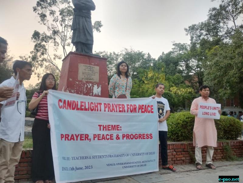  Candle light vigil and public meeting at Delhi University 