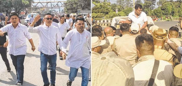 Youth fronts of BJP, Cong face off over Bimol's case