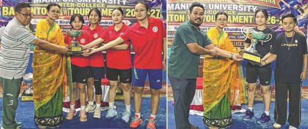 MU Inter College Badminton : Pole Star College, Kamakhya Pemton College