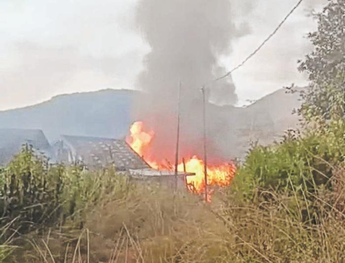 DGP, senior cops rush to Kamjong ; Khoikai village in Kamjong district burnt