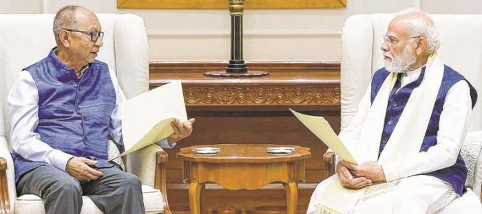 PM Modi meets Khemchand at Delhi