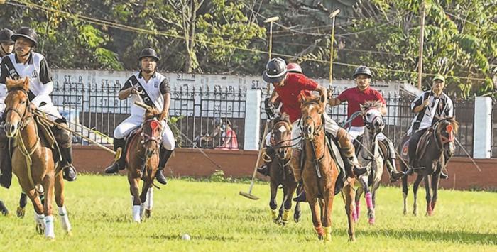 >N Hazari and Dr N Tombi State Polo : Luwangpokpa PC-B, Khurai PC, Ibudhou Thangjing PC-A