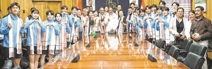 CM interacts with Korean Taekwondo delegation