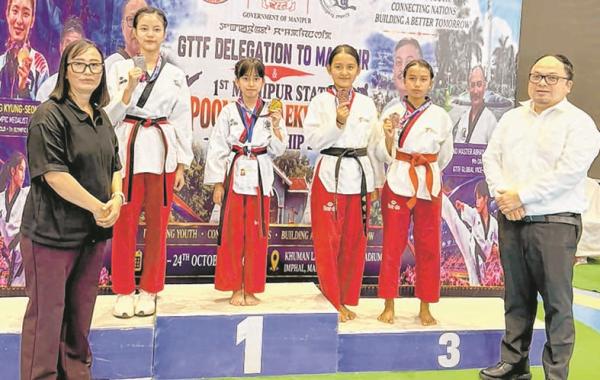 UTA's Ahanthem Ngambaton, Jackson Chandam top cadet and junior boys' Poomsae event
