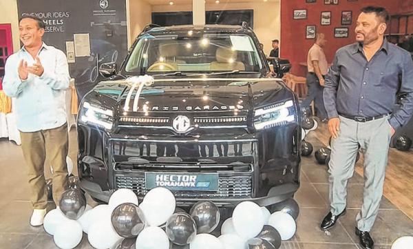 Hector Tomahawk from Morris Garages lands at Imphal