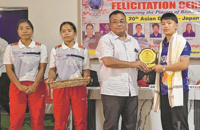 Asian Games silver medallist and others feted in Bishnupur