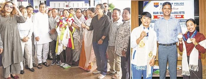 Manipur Police felicitates Asian Games 2026 silver medallists