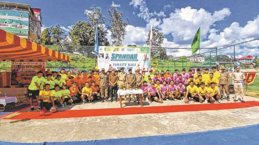 CRPF organises district-level volleyball tournament in Senapati