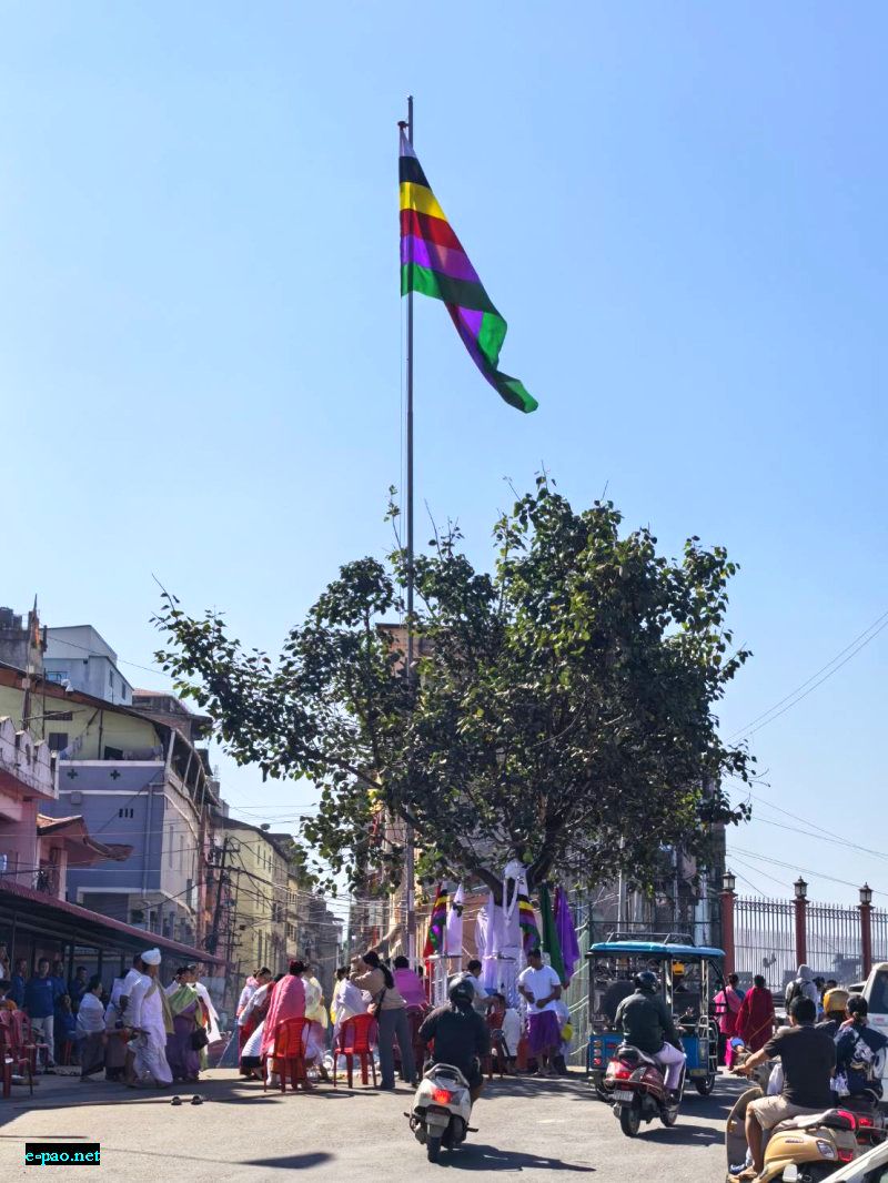 Mera Houchongba : Flag of Manipur being raised at Khwairamband Ima Keithel :: October 26th 2026